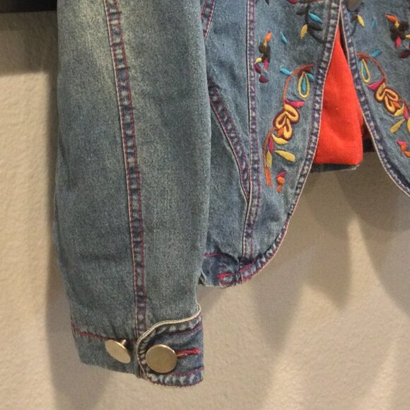 Marc Jacobs embroidered denim blazer - Picture 3 of 9